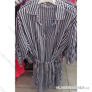 Šaty košile  letní dámské proužek (uni s-l) ITALSKá MóDA IM718145