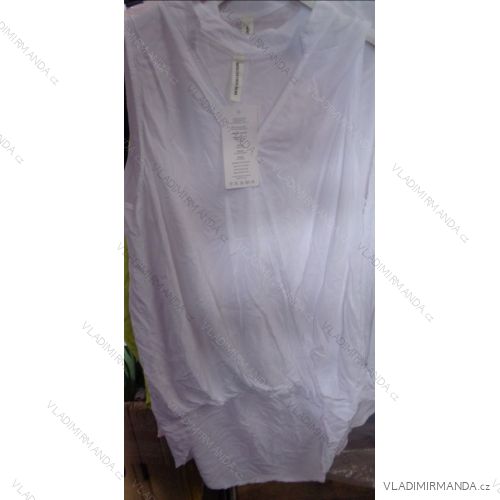 Ärmelloses Tunika-Hemd für Damen (uni sl) ITALIENISCHE Mode IM918196
