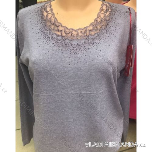 T-shirt tunic long sleeve ladies (m-2xl) POLSKá móda PM118124
