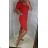 Kleid Kurzarm-T-Shirt Sommer (uni sl) ITALIENISCHE Mode IM5182658
