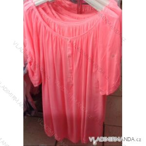 Tunika šaty 3/4 krátký rukáv neon dámská (uni xl-3xl) ITALSKá MODA IM718247N