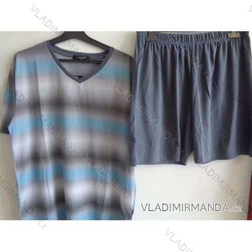 Pyžamo krátké komplet letní pánský bavlněný (3xl-6xl) AK8351
