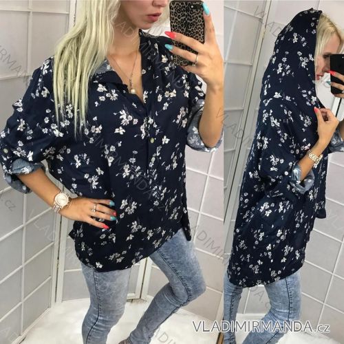 Košeľa s krátkym rukávom dámske (uni sl) TALIANSKÁ MÓDA IM718259
