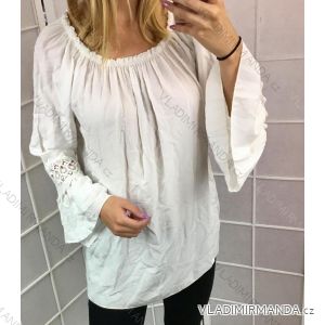 T-Shirt Tunika Langarm Damen (uni sl) ITALIENISCHE Mode IMC170117
