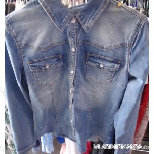 Tunika / Hemden 3/4 Langarm Damen Jeans (s-xl) ITALIENISCHE WELLE
