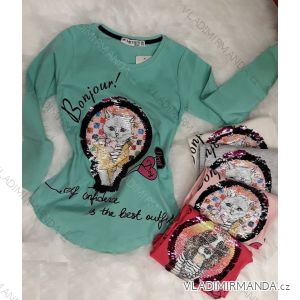 T-shirt long sleeve with sequins baby teen girl (128-146) ITALIAN YOUNG WOMAN IMM2184863
