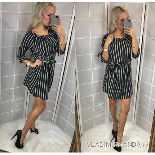Dress shirt summer women's strip (uni sl) ITALIAN Fashion IM91852