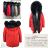 Coat winter park with fur women KZELL MODA KZE198135KHAKI