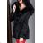 Kabát zimné parka s kožušinkou dámska (s-m-l) K-ZELL FASHION KZE228035BK