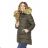Kabát / vesta zimné prešívaný s kožušinkou dámsky nadrozmerný (42-44-46-48) MFASHION MF18M-15B