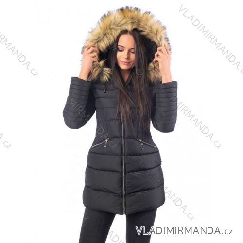 Winterjacke mit Pelzspitze gesteppt (sml-xl) MFASHION MF18M-201A