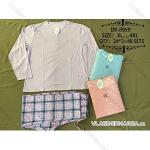 Pyjamas Lange Damen Übergröße (XL-4xL) N-FEEL DK-8959
