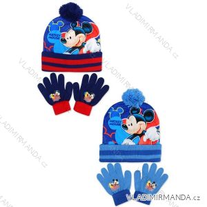 Set čepice a rukavice detské Chlapčenské mickey mouse (one size) SETINO MIC-A-KNSET-102