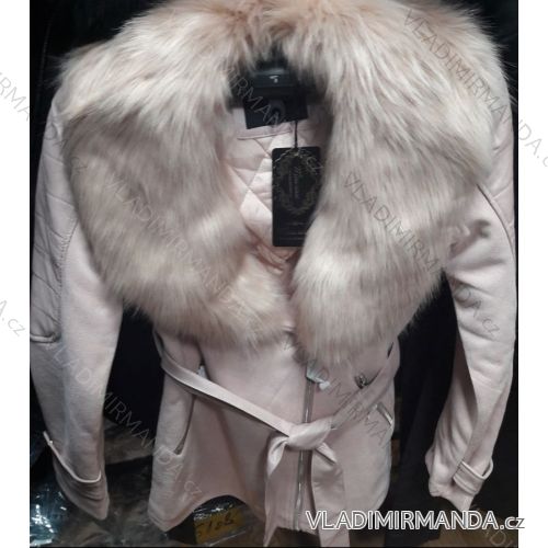Jacket warm polished leatherette with fur (s-xl) MISS SISSY MA118MD2207