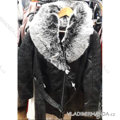 Kabát koženka dámsky (3XL-6XL) ITALSKÁ MÓDA IM918M1401-26