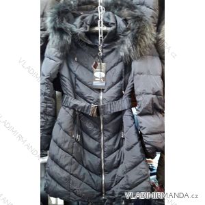 Kabát prešívaný zimný s kožušinkou dámsky (s-xxl) ITALSKÁ MÓDA MA118D-038A
