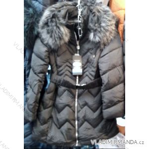 Kabát prešívaný zimný s kožušinkou dámsky (s-xxl) ITALSKÁ MÓDA MA118D-052A
