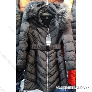Kabát prešívaný zimný s kožušinkou dámsky (s-xxl) ITALSKÁ MÓDA MA118D-038C
