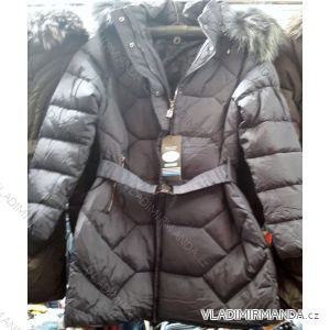 Kabát prešívaný zimný s kožušinkou dámsky (2xl-6XL) ITALSKÁ MÓDA MA118D-62C
