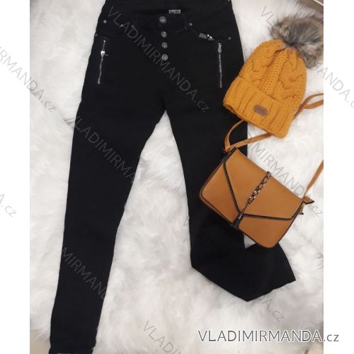 Nohavice riflové dámske (s-xl) ITALSKÁ MÓDA IM518313
