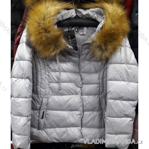 Bunda zimní prošívaná s kožíškem dámská (S-2XL) S-WEST MA119B1032-30