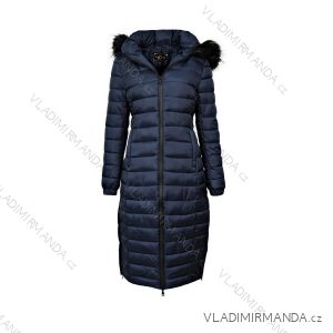 Bunda / kabát dámska teplá prešívaná s kožušinkou (s-2xl) LIBLAND LEU18-10H7758
