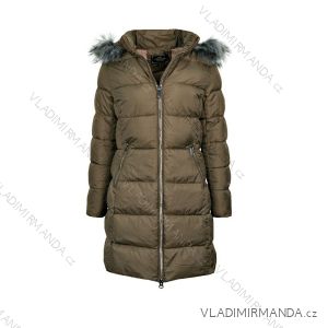 Bunda / kabát dámska teplá prešívaná s kožušinkou (s-2xl) LIBLAND LEU18-10H7701
