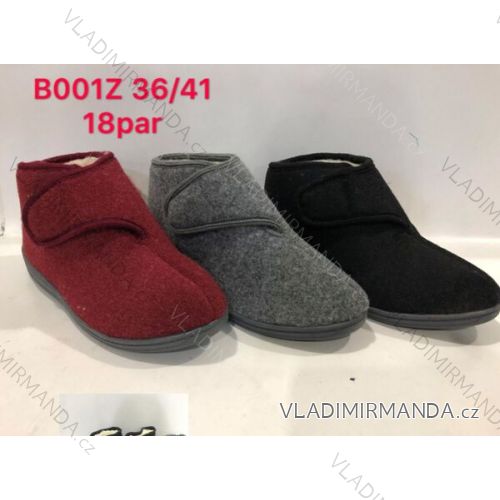 Obuv domáce / papuče členkové zateplené dámske (36-41) OBUV RIS18B001Z