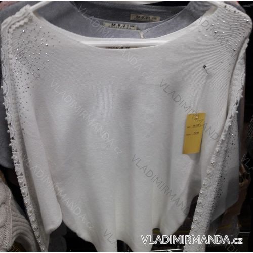 Sveter, tunika úpletová netopierie rukáv dámsky (s-xl) ITALSKÁ MÓDA IM918H-321
