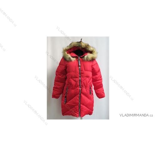 Coat winter quilted with fur (m-2xl) POLSKá móda LEU18828
