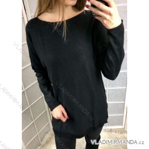 Sveter tenký dlhý rukáv dámsky (uni l-xl) ITALSKÁ MÓDA IM518261740
