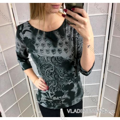 Tričko s 3/4 dlhý rukávom dámske (uni M-XL) Taliansko MÓDAIM522DANA