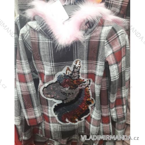 Hooded sweatshirt warm baby girl (4-14let) TURKEY MOTHER TM218202
