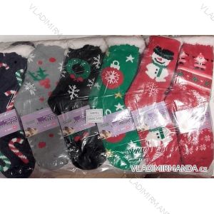 Ponožky teplé zateplené bavlnou dorast až dámske (35-38) ELLASUN 2049