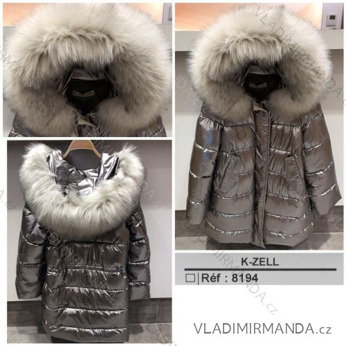 Winter jacket with hood and fur (k) K-ZELL ITALIAN MODA KZE188194
