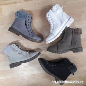 Topánky členkové WORKERY s kožušinkou dámske (36-42) OBUV GRE18CAM079