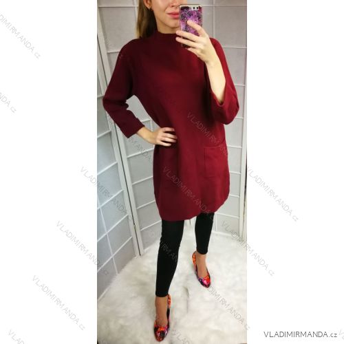 Šaty úpletové dámske (uni sl) ITALSKÁ MÓDA IM5182753