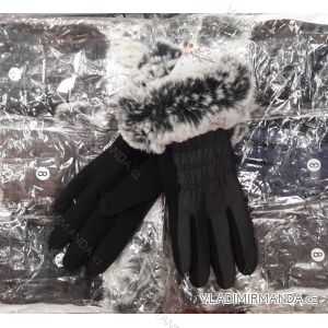Rukavice prstové teplé s kožušinou dámske MADE IN CHINA POL118CW402