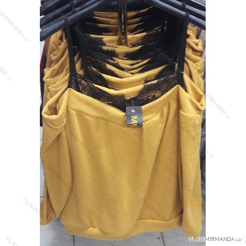 Tunic warm long sleeve with lace ladies (uni sl) ITALIAN Fashion IM718690