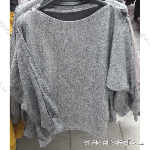 Sveter-tunika s perličkami dámsky (uni sl) Taliansko MÓDA IM719001