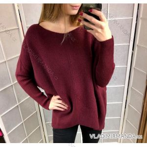 Svetr tenký dlouhý rukáv dámský (uni l-xl) ITALSKA MODA IM51829937