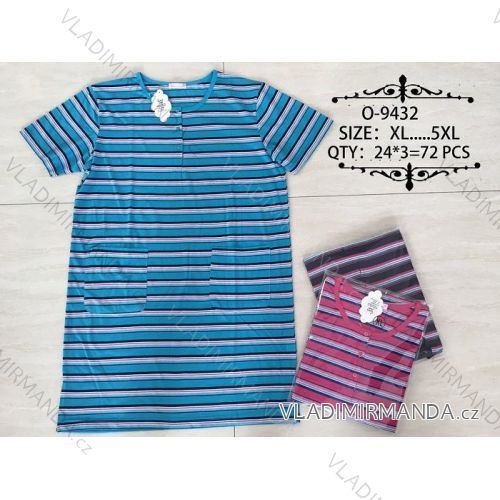 Šaty proužkované krátky rukáv nadrozmerné (xl-5XL) Valerie Dream O-9432