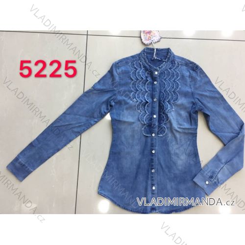 Bluse / Hemd 3/4 lange Ärmel (uni sl) ITALIENISCHE Mode IMC19050