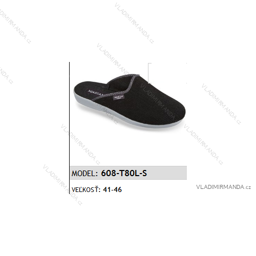 Papuče šľapky pánske (41-46) Mjartan OBUV 608-T80L-S
