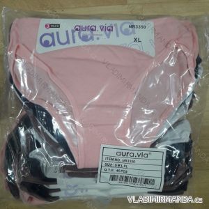 Kalhotky klasické dámské slabé 3ks pack (s-xl) AURA VIA NR3350