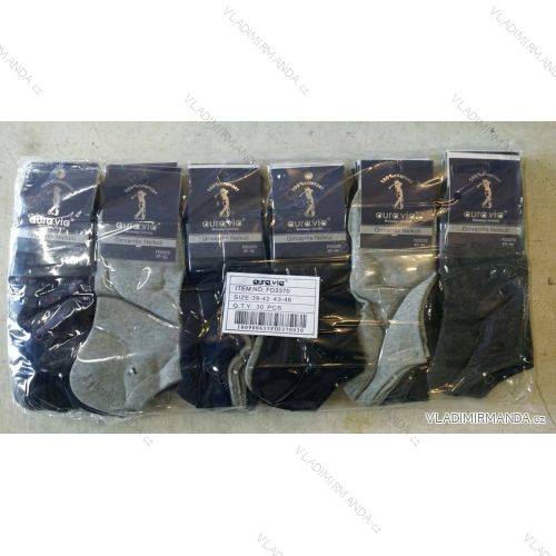 Ponožky dámske pánske členkové bavlnené (39-46) AURA.VIA FFD3370