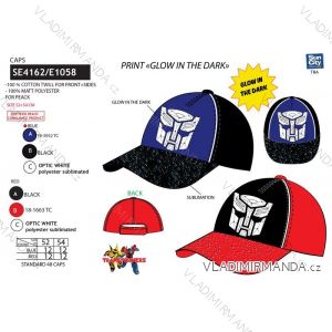 Transformers Cap erstrahlt im Dunkeln Baby Boys (52,54) SUN CITY SE4162
