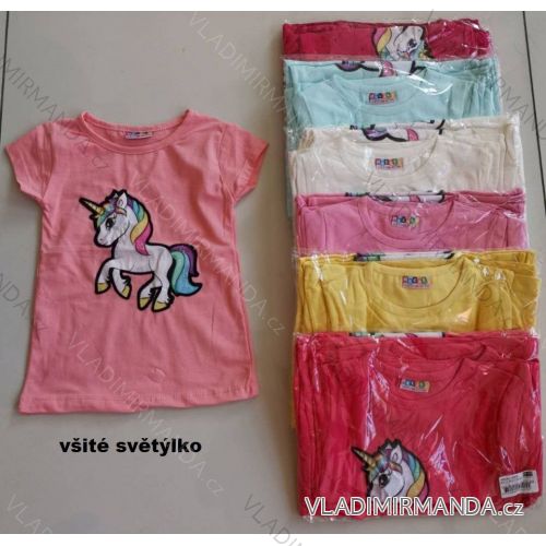 T-shirt for infant baby girl with light (1-8 years) TURKEY FASHION SEA19004
