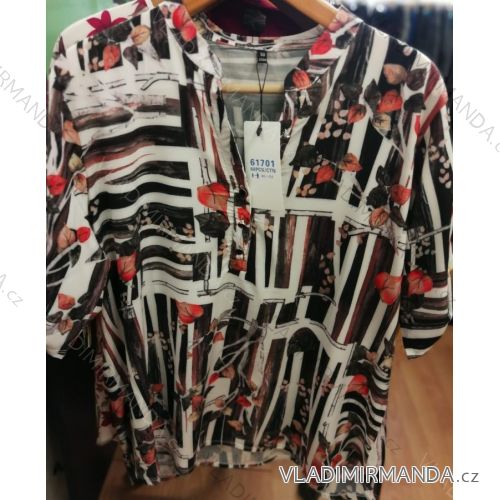 T-Shirt 3/4 Ärmel Damen Übergröße (46-54) BENTER 61701
