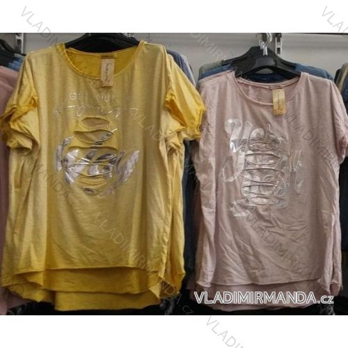 T-Shirt Kurzarm Damen Neon (Einheitsgröße / Neon) ITALIENISCHE MODA IM2191208